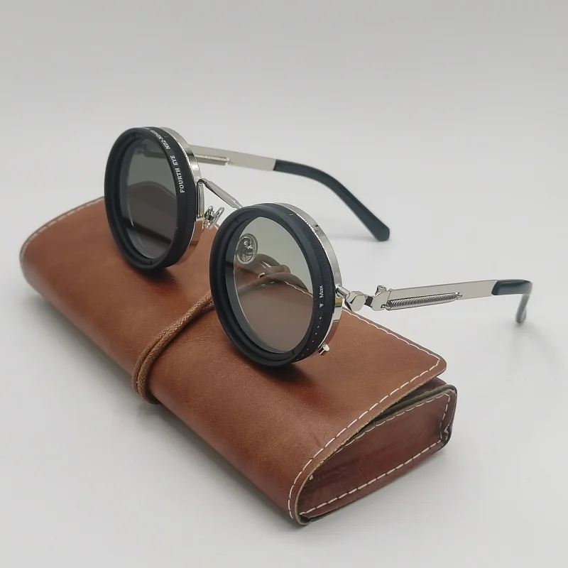 男性と女性のための調整可能なメガネ,レトロスタイル,パンクスタイル,手作り,9プラス,高品質