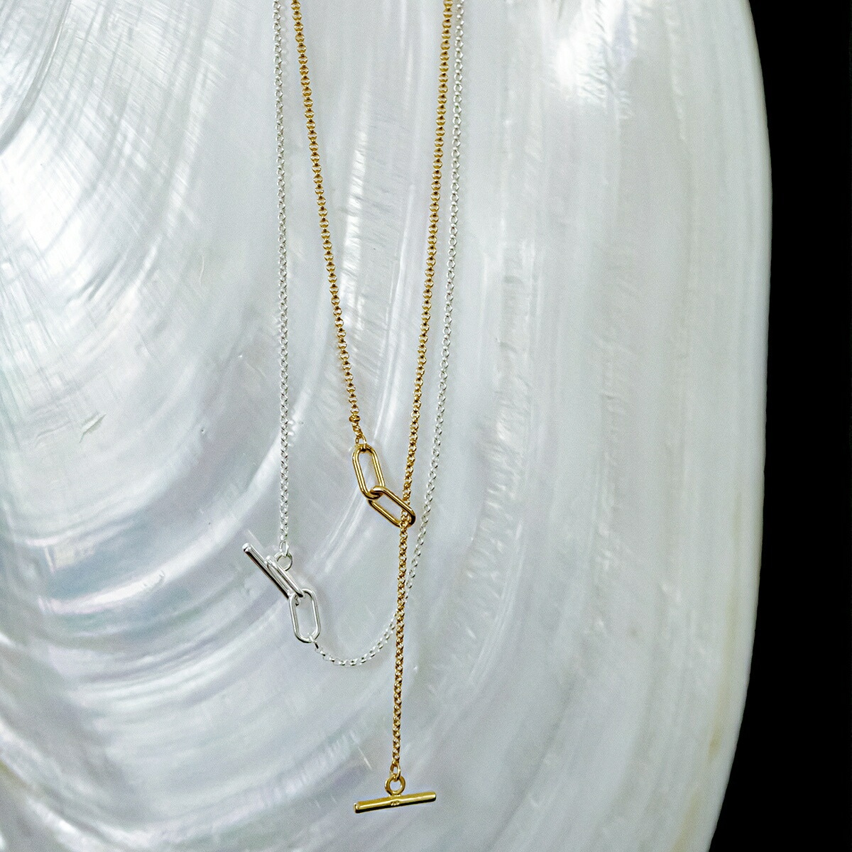 LAPUIS ラピュイ ネックレス Ring Chain necklace 254-220118 レディース ペンダント アクセサリー silver925 シルバー925 カラー2色