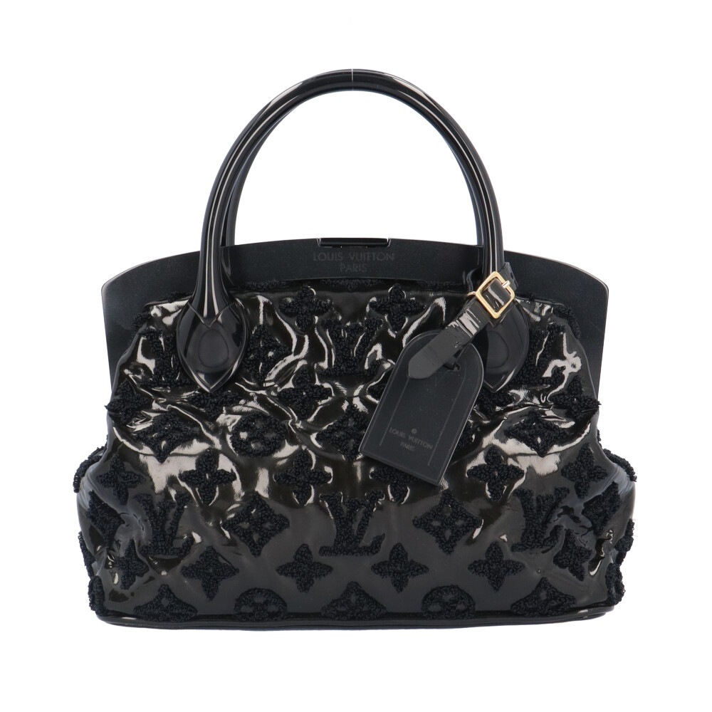 ルイヴィトン ロックイットBB モノグラムファシナション ハンドバッグ パテントレザー M40604 ブラック LOUIS VUITTON 中古