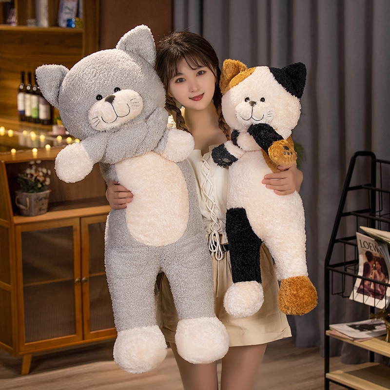 チャミ 猫人形 ロングストリップ 女の子用 寝枕 ぬいぐるみ 猫人形 子供用 布人形 飾り