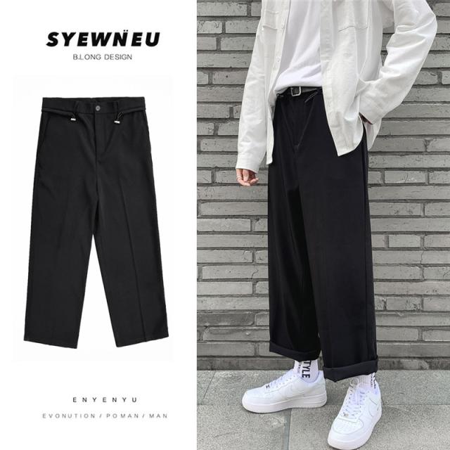 【短納期】パンツ ボトムス ズボン ストレート スラックス アンクルパンツ メンズ