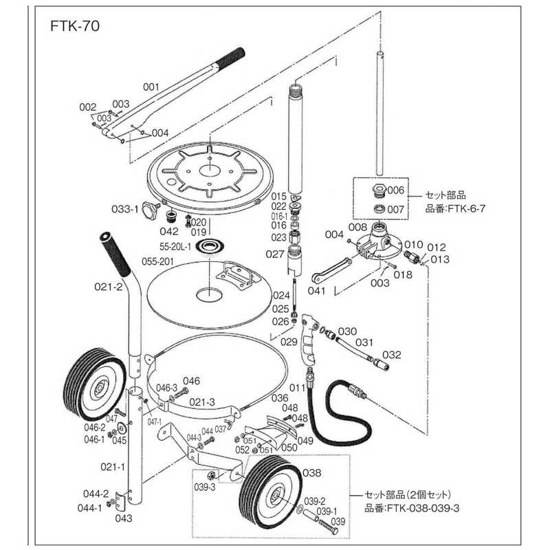 トラスコ中山　FTK70用 上ハンドル　FTK0212