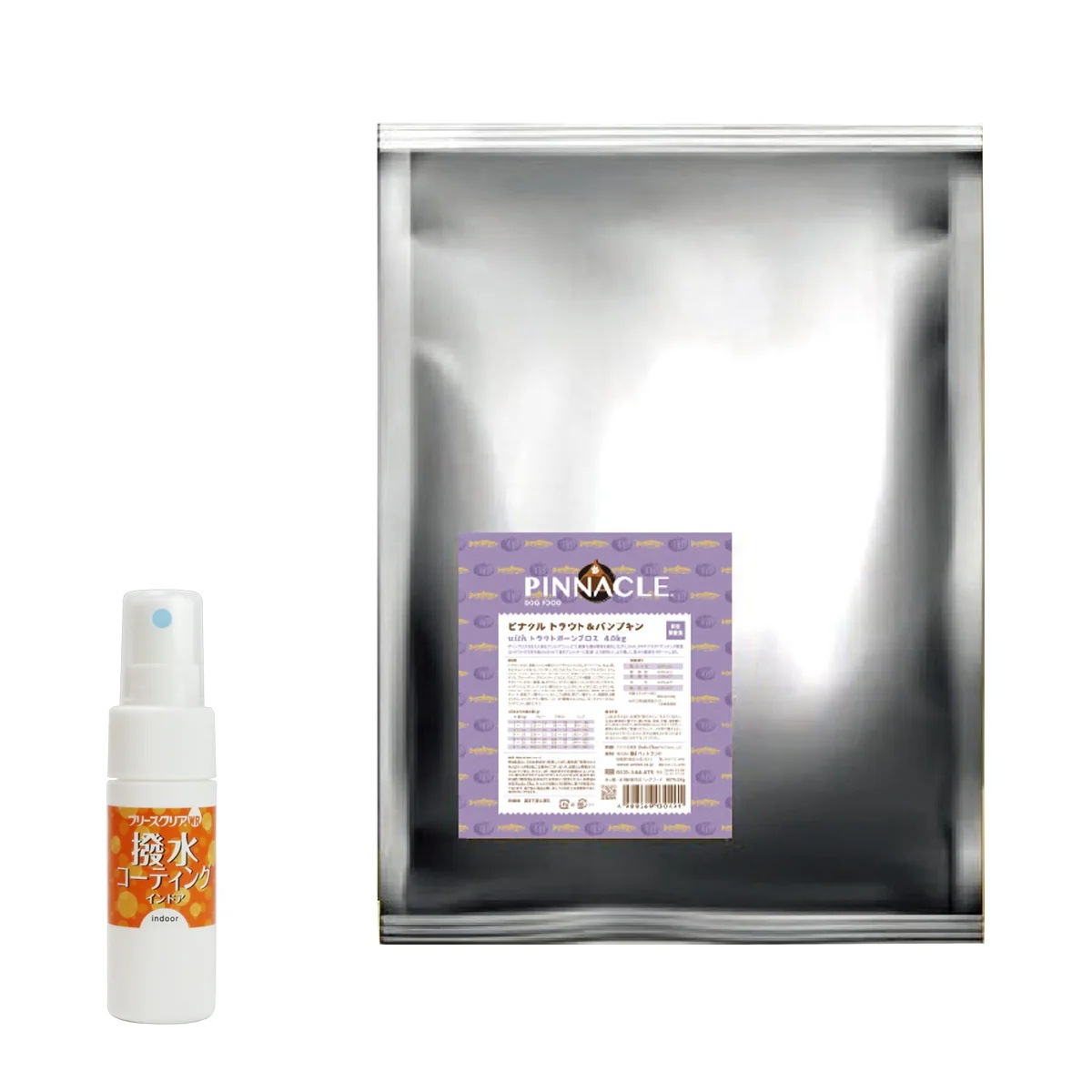 ピナクル トラウト＆パンプキン 4kg【撥水コーティングインドア(水回り用) 20ml付き】