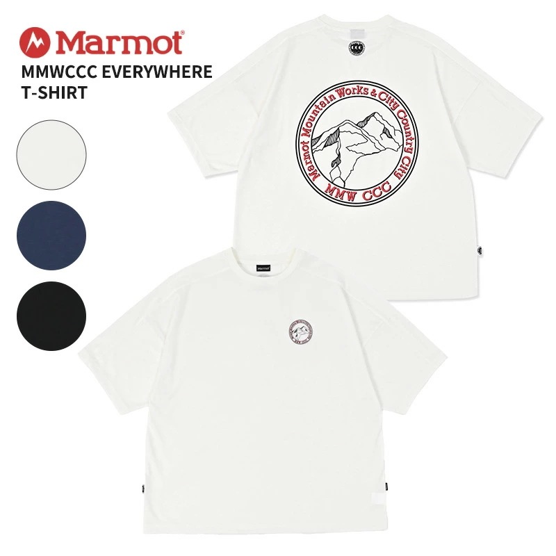 マーモット コラボ メンズ 半袖Tシャツ MMWCCC エブリウェアTシャツ トップス カットソー mtss25mst303cc
