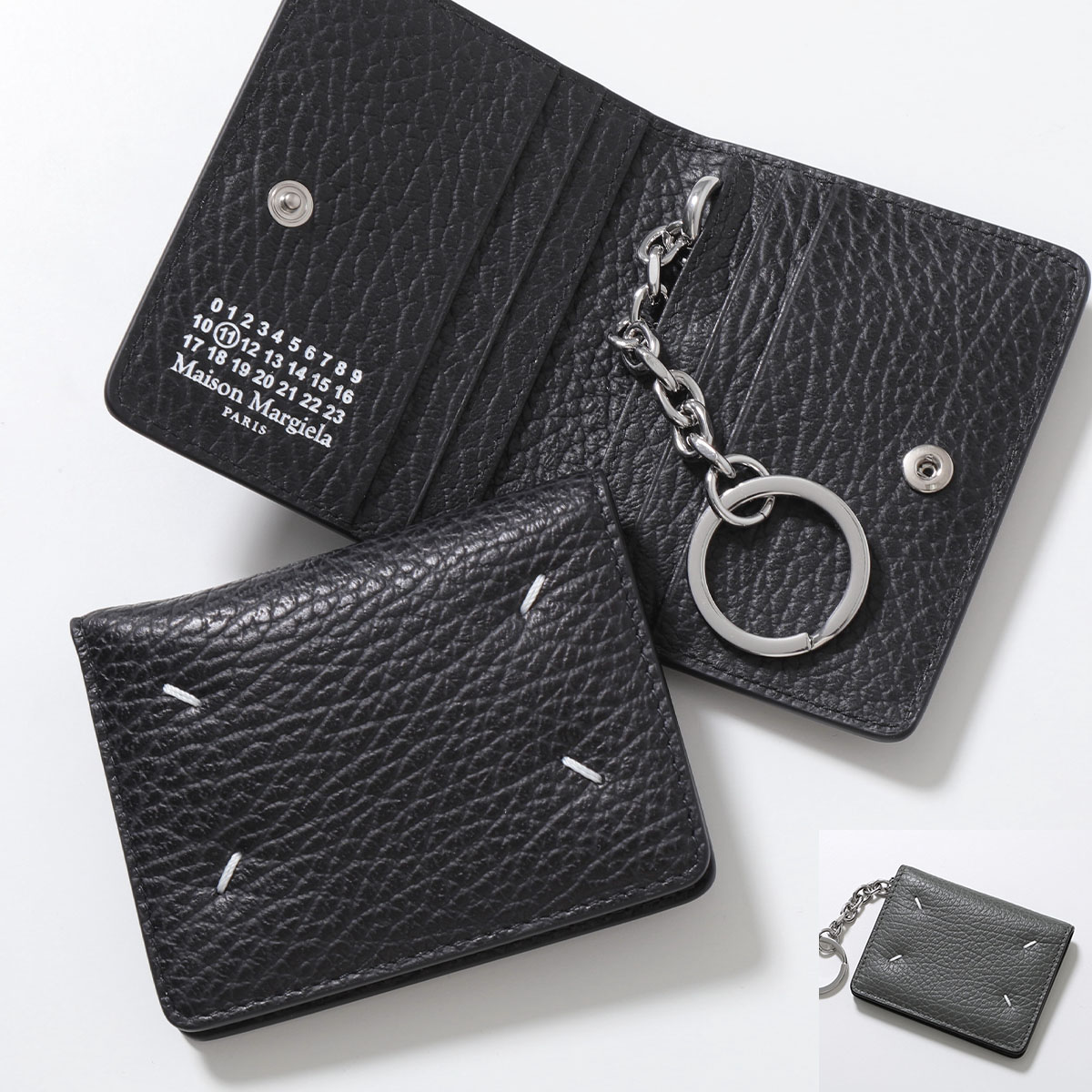 MAISON MARGIELA メゾンマルジェラ カードケース S56UI0128 P4455 レディース レザー キーリング付き パスケース カラー7色 S56UI0128P4455T8013