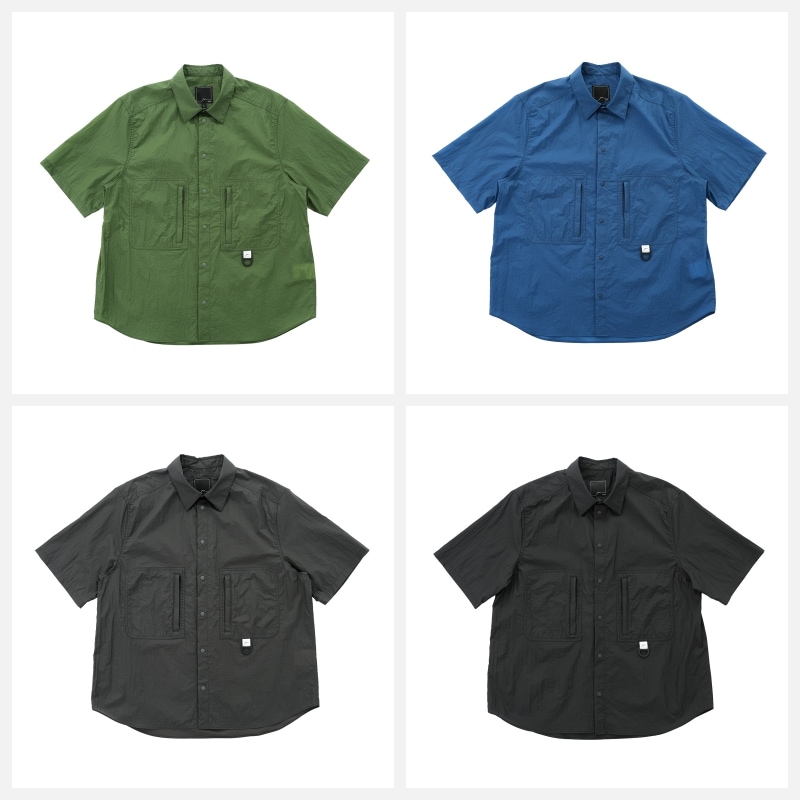 【CAYL】 26SS NYLON SHORT SLEEVE HIKER SHIRTS : 4COLORS