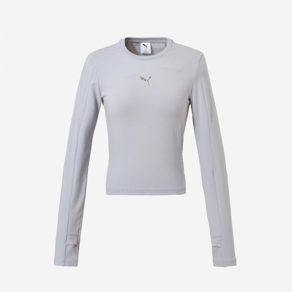 プーマデアトゥロングスリーブTシャツ PKI63324689-グレーフォグ