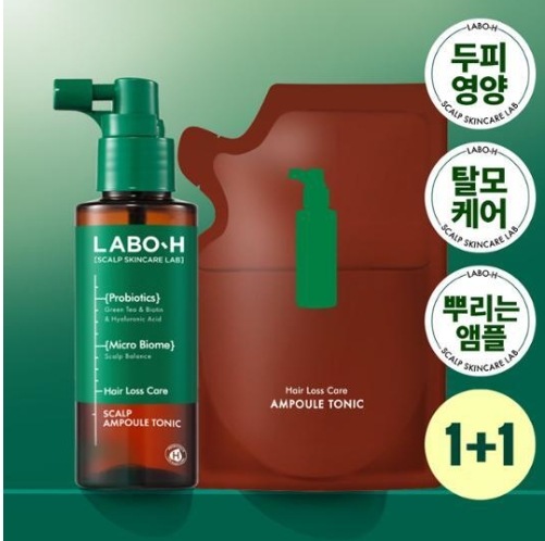 頭皮強化クリニック アンプルトニック 脱毛症状緩和 100ml (+100ml リフィル)