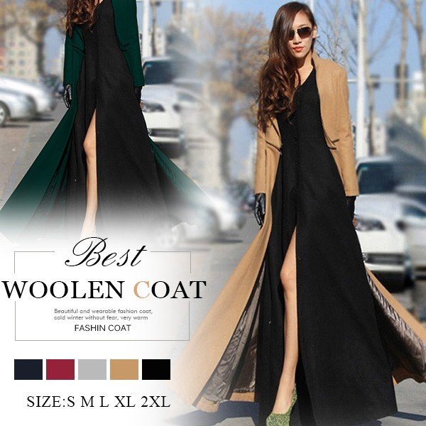 【協和屋】pコート チェスターコート コート アウター 超ロング レディース 秋冬 ラシャコート 大