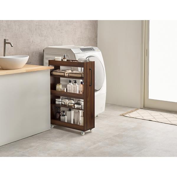 ラック 棚 隙間収納 キャスターワゴン すき間 キッチン収納 ナチュラルモダン 薄型スリム 幅20cm