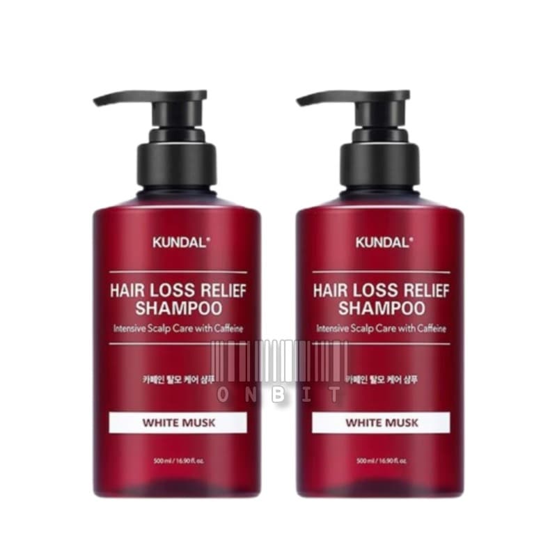 カフェイン脱毛シャンプー 500ml [1+1] 3種類の香り white musk/baby powder /ylang ylang