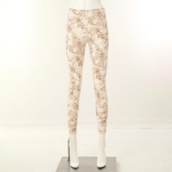 WLG2550L_バーンアウトプリント9分丈インナー 下