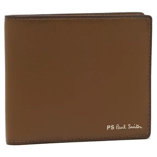 二つ折り財布 ブラウン メンズ PAUL SMITH M2A7675 NWOODG 68