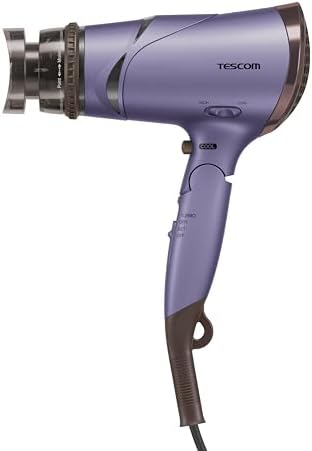 テスコム ヘアドライヤー マイナスイオン 折りたたみ 大風量 ラク抜きプラグ ブロンズ TD430B-N