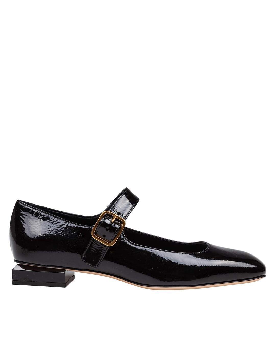 D557004PCPLUME 0000 ブラック 春夏2025 フラットシューズ レディース ia