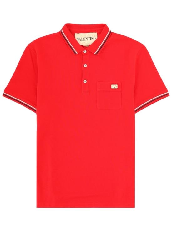 VALENTINO GARAVANI Men T-Shirts 8V3MH01KAQJ 157 RED
