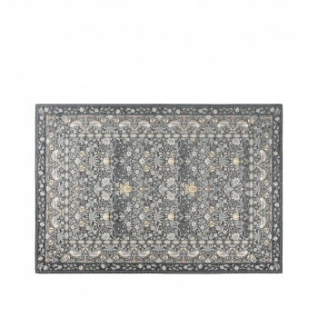 川島織物セルコン Morris Design Studio イチゴドロボウ ラグ 約140x200cm KF1709 DGR ダークグレー