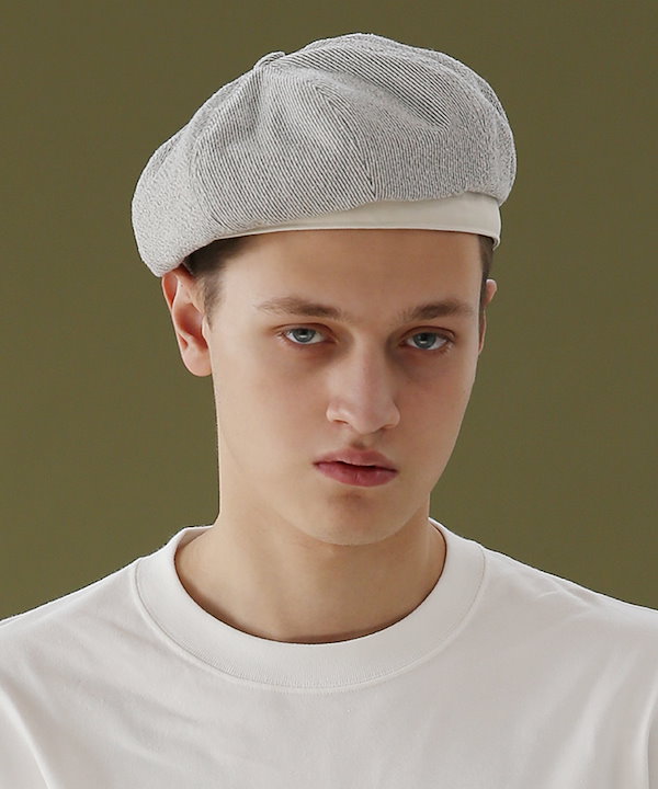 Qoo10 アンダーコントロール BERET ストライプ ベレー帽 [2カ