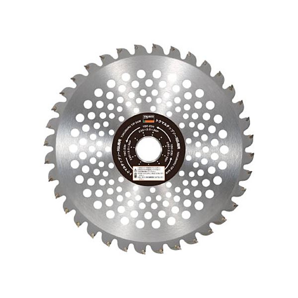 (まとめ) TRUSCO トクマルチップソー刈払機用 255×25.4×40P TBC-255 1枚 (×3セット)