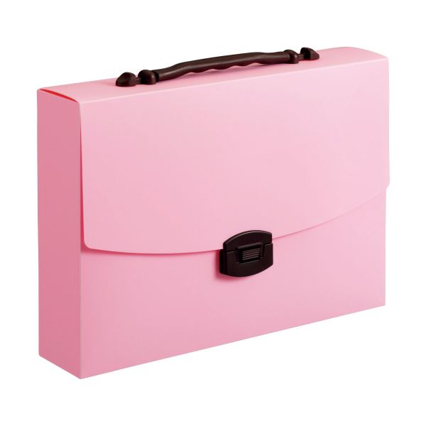 (まとめ) ライオン事務器 キャリングバッグイロキャリ ストロベリーミルク CA-173SM 1個 (×10セット)