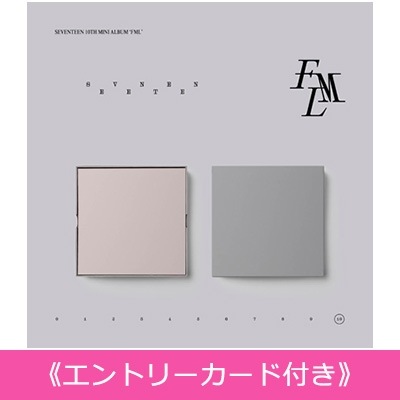 タワーレコード特典カード.エントリーカード付き SEVENTEEN 10th Mini Album「FML」 (CARAT Ver.) ランダム1点 新品未開封KPOP CD