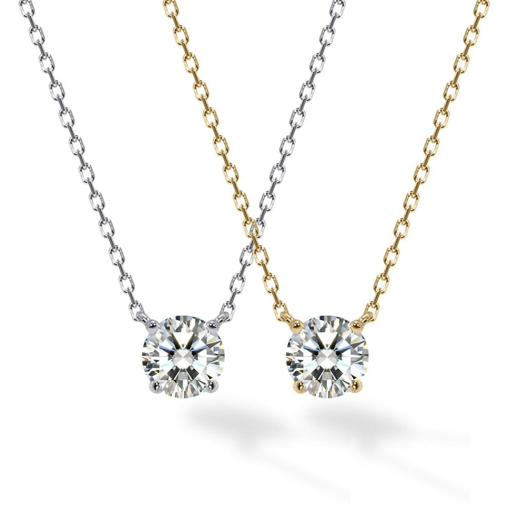 4爪両吊りソリティアネックレス　N5361 3サイズ2カラー ネックレス-41