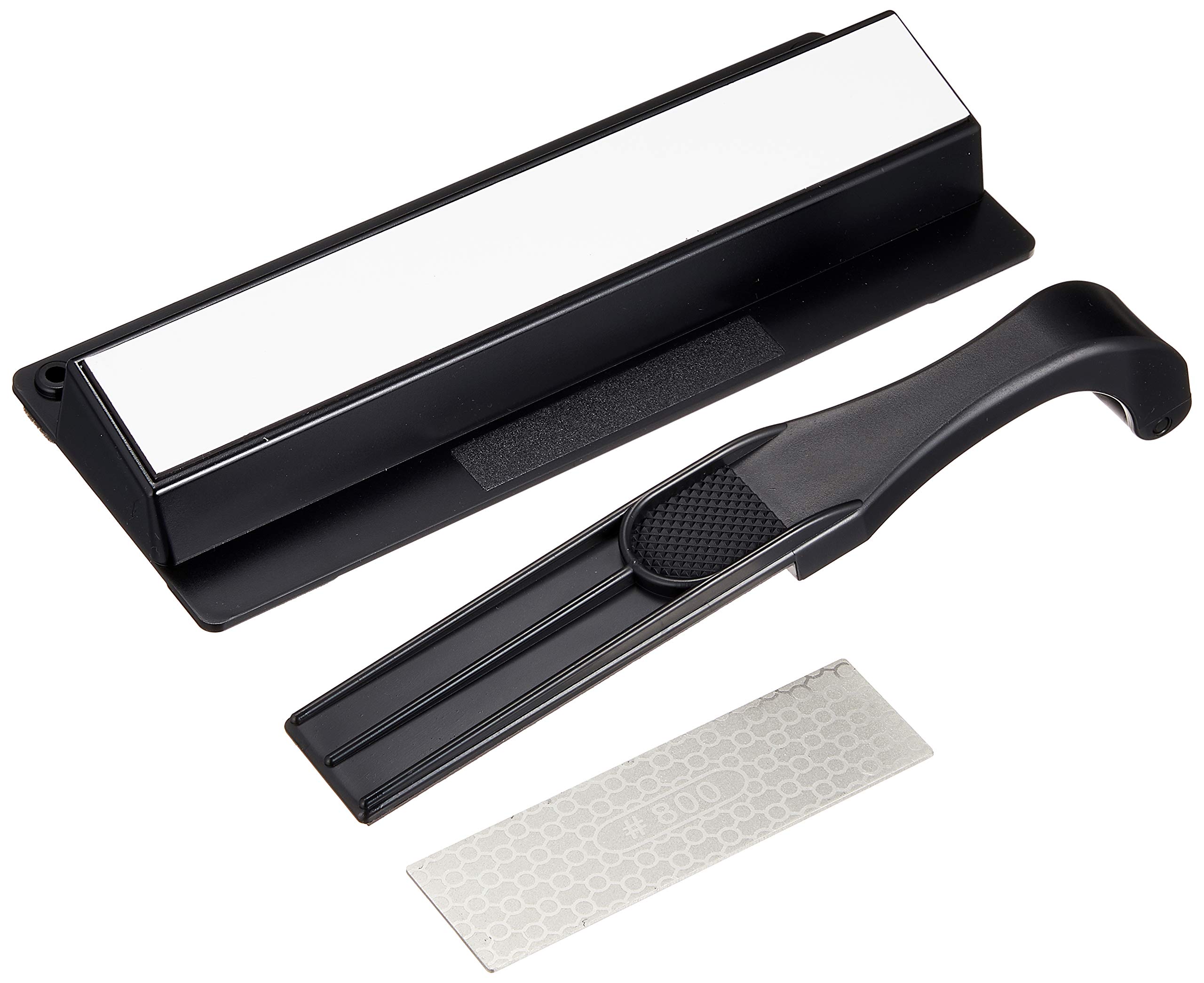 遠藤商事(Endo Shoji) TKG 庖丁研ぎ器トギコロII(両刃用) 庖丁を台にセットして研ぎホルダーでコロコロスライドするだけ 砥ぎ台幅×奥行×高さ(mm):206×82×35 砥ぎホルダー全