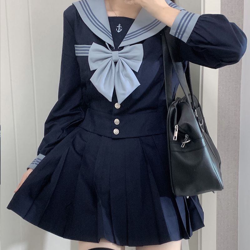 レディース JK制服 涼しく楽ちんセットアップJK制服セット 夏 秋 長袖スーツ脚魅せミニスカ和服コスチュームコスチューム(2-5日出荷)