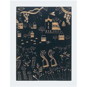 (まとめ)アーテック けがき工芸 真ちゅうプレート (×10セット)