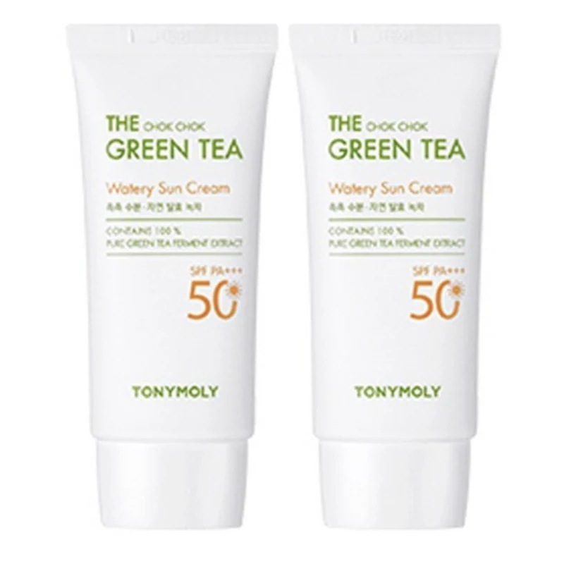 グリーンティー 水分 日焼け止め SPF50 + PA +++, 50ml, 2個