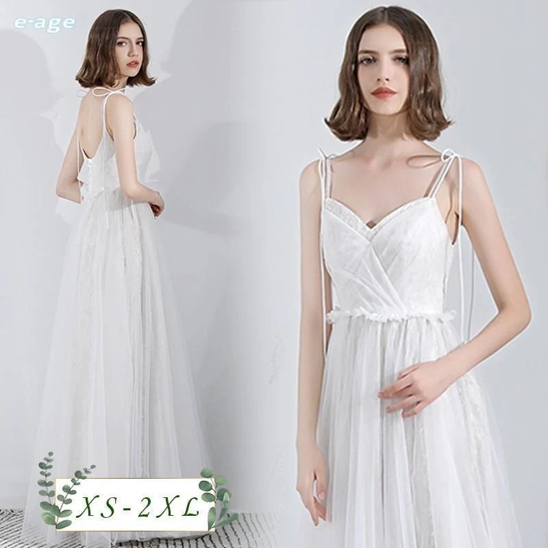 ウェディングドレス 白 二次会ドレス 花嫁ドレス クラシカル 森ガール 結婚式/二次会/披露宴 謝恩会/同窓会 旅行撮影海外挙式ドレス 新作