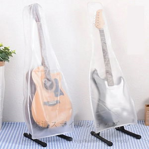 お买い得 ギターカバー ギターケース 透明/銀コーティング ほこり汚れ湿気太陽から保護 アコースティックギターカバー ダストプロテク 撥水効果 湿気防止 断熱 機能性 汚れ防止 耐久性 洗える