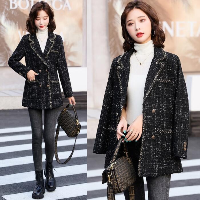 レディース テーラード ジャケット コート 大きいサイズ おしゃれ 卒業式 母 卒園式 入園式 セレモニー 七五三 お宮参り 母親 ママ フォーマル かっこいい チェック 長袖 オフィス 黒 春 秋