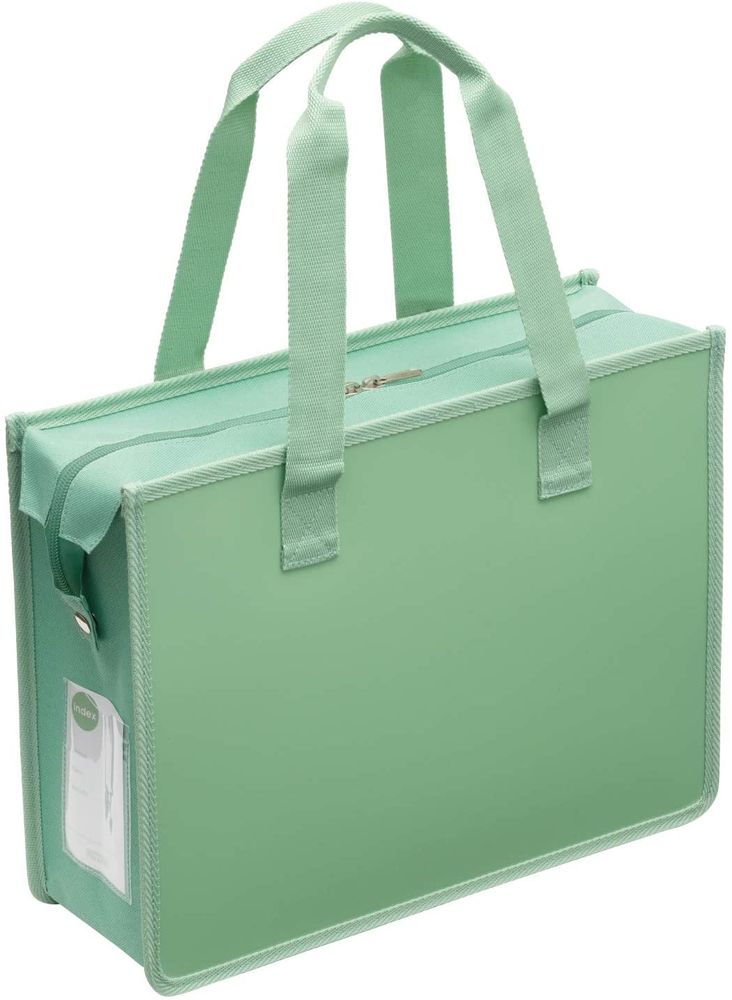 （まとめ買い）サクラクレパス ノータム/オフィストートバッグ ファスナー付 グリーングレー UNT-A4JC#46 [x3]