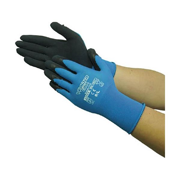 （まとめ）ユニワールド WONDER GRIP コンフォート18 ライトブルー L 1双[x5]