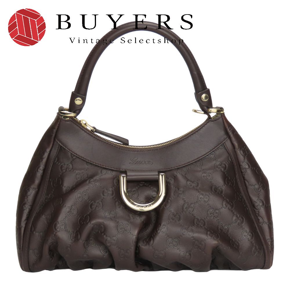 中古 ハンドバッグ 190525 アビー シマレザー ダークブラウン ゴールド金具 ワンショルダー カジュアル レディース 女性 45,045円