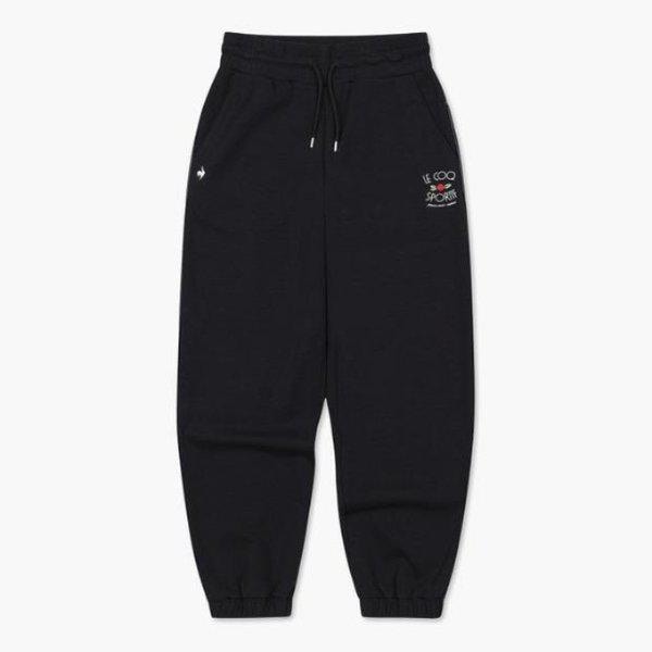 パンツ NQJ QP322OFP72-BLK 女性 ダブルテンション ルーズ ジョガーパンツ / BLACK