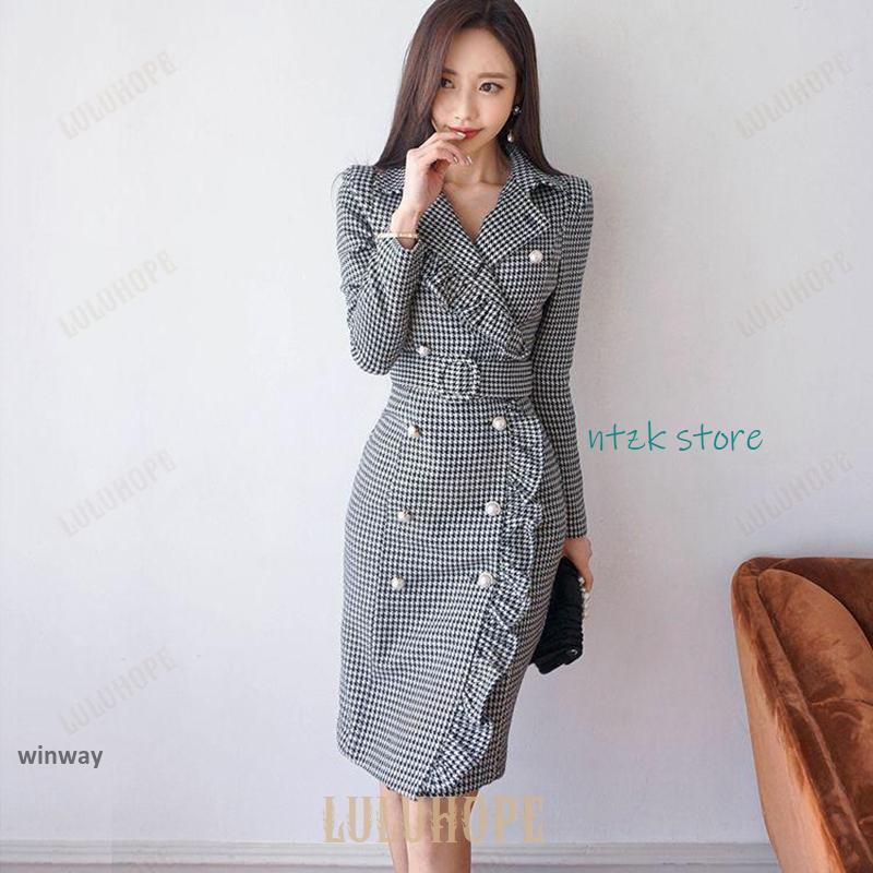 安い冬　タイトワンピース 姫系ワンピース ワンピース インポート ひざ丈 ミドル丈 ミディアム丈 スクエアネック パーティドレス 長袖 お嬢様 ミニワ 価格が下がりました