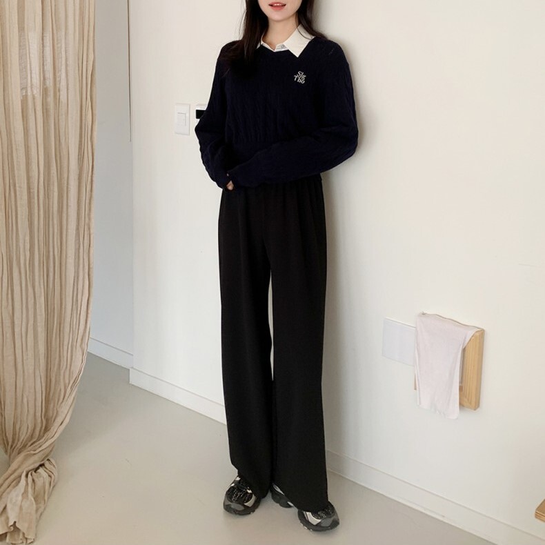 ボトムス パンツ 膝下 ロング ロング丈 ワイド ポリエステル かわいい 大人可愛い シンプル カジュアル おしゃれ お洒落 かっこいい 大人可愛い 大人女