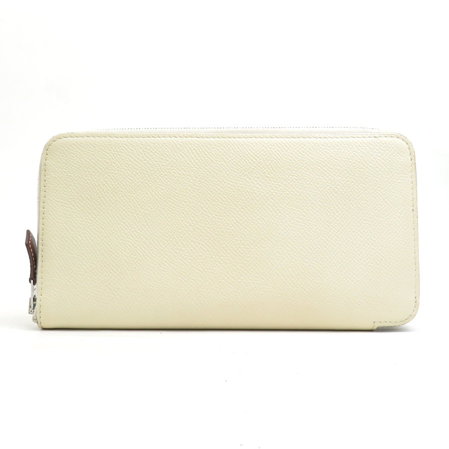 エルメス HERMES ラウンドファスナー長財布 アザップロング シルクイン ヴォーエプソン 推定ナタ ユニセックス r10796a