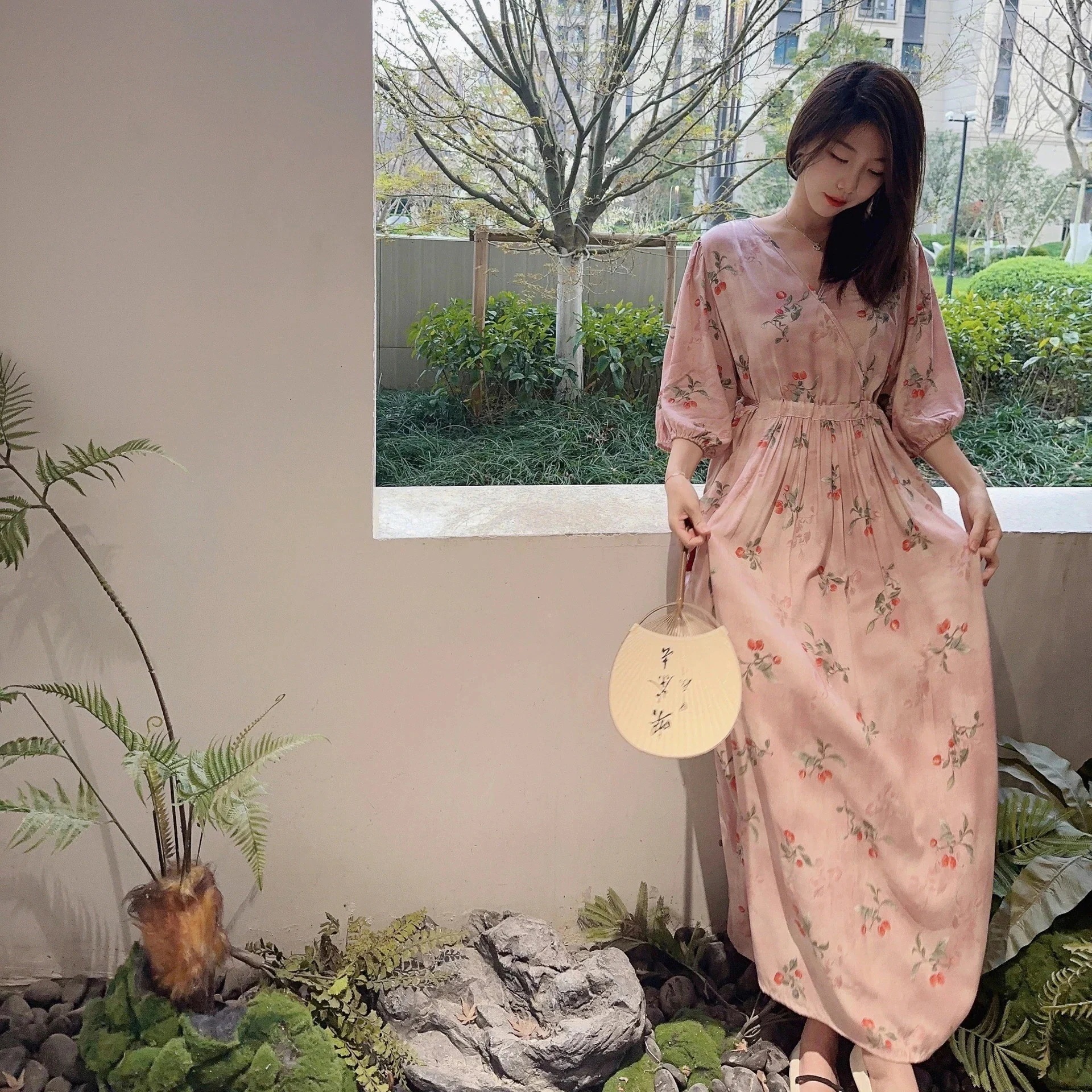 ワンピース ヨーロッパとアメリカのレディースショルダープリーツセクシードレス346