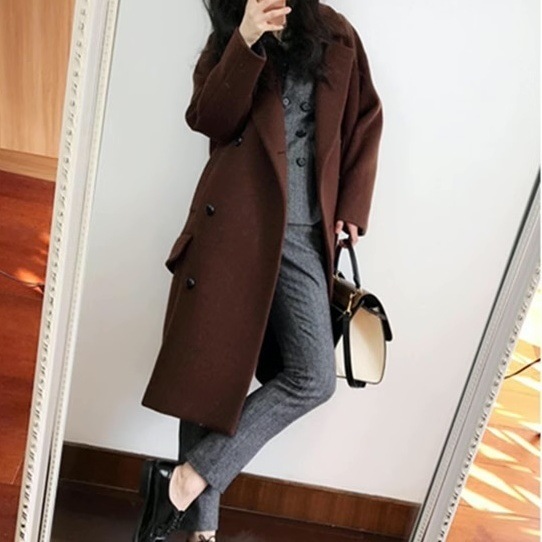 レディース ジャケット パンツ スーツ 前開き ストレートパンツ 膝下 9分丈 長袖 襟付き 角襟 タイト スリム 細身 ストレート Iライン ウエストマーク ファスナー ポケット 前開き 中厚手