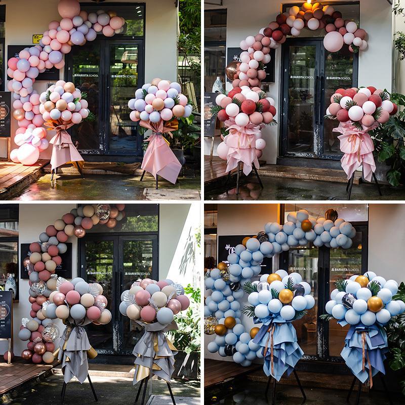 オープニングバルーンフラワーバスケットオープニングドア装飾店の雰囲気のお祝いクリエイティブインドアシーンレイアウト