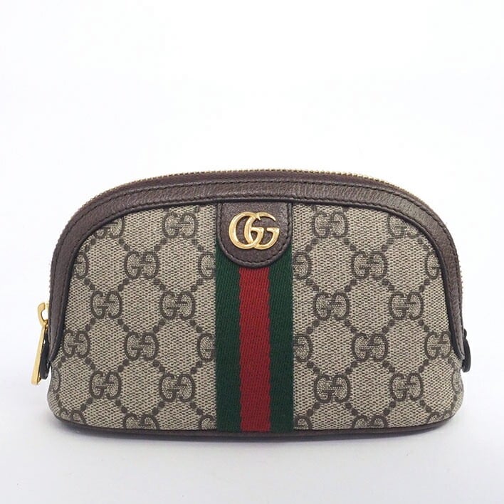 【美品】グッチ オフィディア コスメティックケース GGスプリーム レディース 【アクセサリーポーチ】