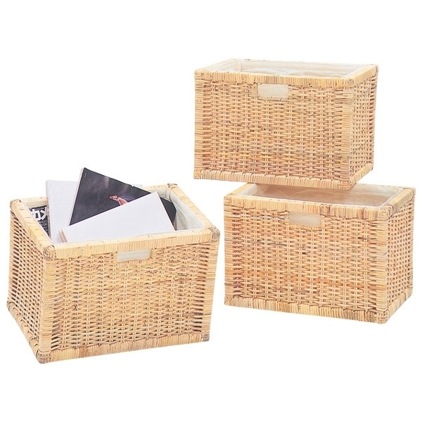GK907N3 ナチュラル [ラタンバスケット3個組] メーカー直送 5,166円