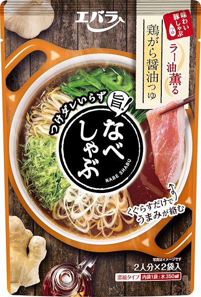 他サイト： エバラ なべしゃぶ 鶏がら醤油つゆ (100g ×2袋) ×4 ( しゃぶしゃぶ 鍋しゃぶ 豚しゃぶ )の商品画像