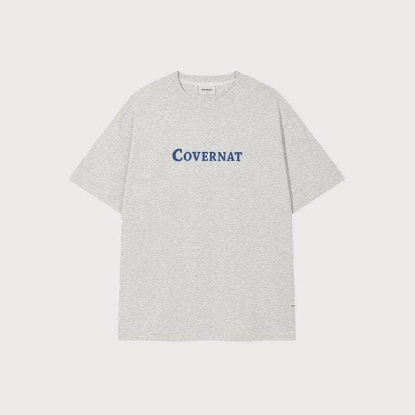 M ハーフパンツ CQK CO2602ST02-HG センターロゴ Tシャツ ヘザーグレー