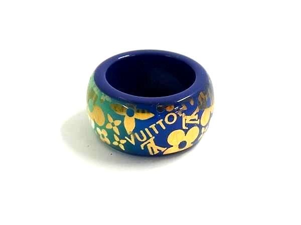 ヴィトン リング モノグラム バーグ トロピカルカクテル リング レジン M66297 ブルー 女性 ファッションリング 小物 ジュエリー アクセサリー ブランド 高級【本物保証】