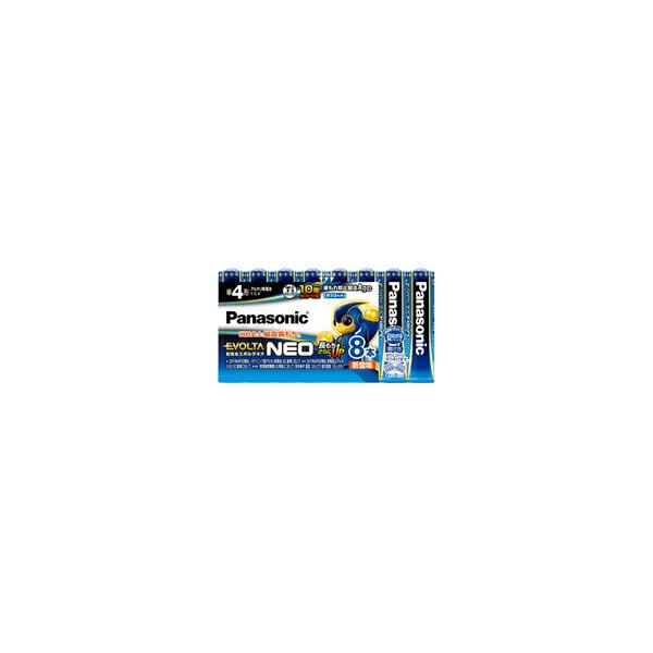 【6個セット】パナソニック アルカリ乾電池 EVOLTA NEO(エボルタネオ) 単4形 8本パック LR03NJ/8SW[EVOLTA(エボルタ)]