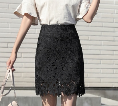 レースタイトミニ丈スカート ボトムス ミニ丈 光沢 爽やか 大人スタイル 大人可愛い きれいめ シンプル カジュアル 大人 上品 おしゃれ かっこいい レトロ アジアン 大人可愛い 大人女子 こなれ感